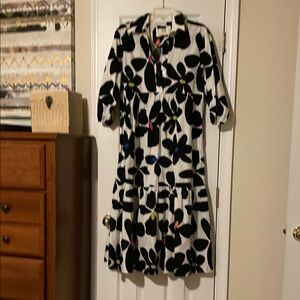 Black and White Floral Dress